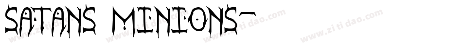 Satans Minions字体转换